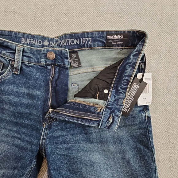 Buffalo David Bitton Jeans Men's 33x30 Axel Slim Stretch $109 MSRP NWT Classic - Picture 14 of 15